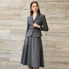 IWY/高级感翻领灰色西装套裙女修身收腰职业装商务通勤正装25CS869 商品缩略图0
