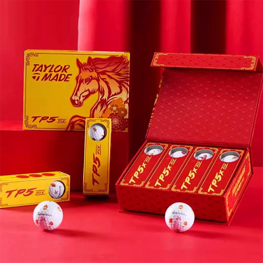 TaylorMade泰勒梅高尔夫球礼盒2026马年生肖纪念限量版TP5五层球 商品图2