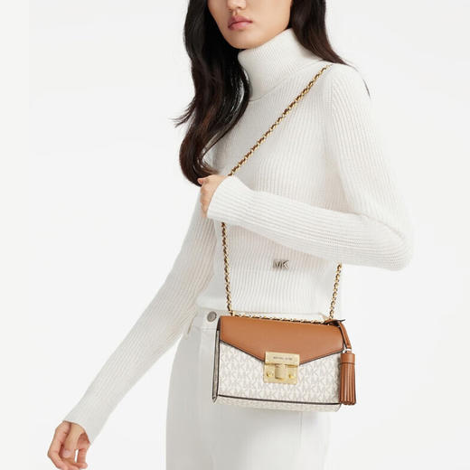 193599734606 迈克高仕MICHAEL KORS MK ROSE系列女士小号时尚链条斜挎包【20*7*13cm】 商品图2