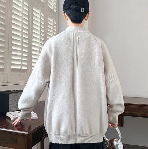 F011235三叶草毛衣针织衫男女同款时尚休闲针织毛衣 商品图7