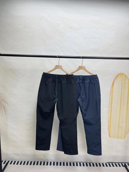 F011254户外软壳防风抓绒重工刺绣银色Logo松紧长裤 商品图6