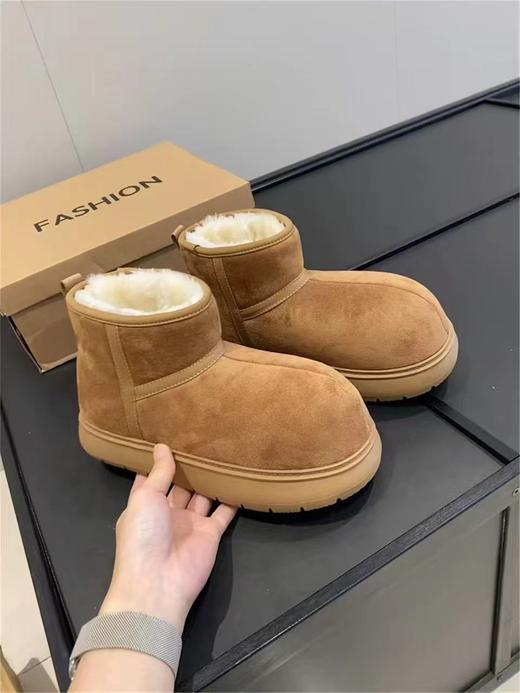 F011224冬季2025新款爆款丑萌大头靴雪地靴 商品图1