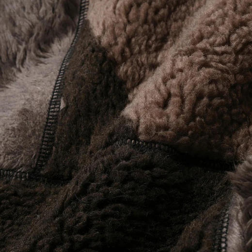 and wander Mix boa vest 男女中性拼接抓绒马甲 商品图3