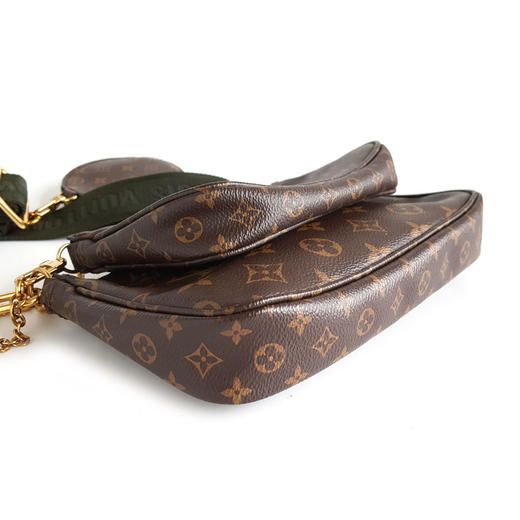 【95新】LV路易威登Multi Pochette Accessoires 手袋M44813老花绿肩带五合一单肩斜挎包女士 090126NJS33 商品图3