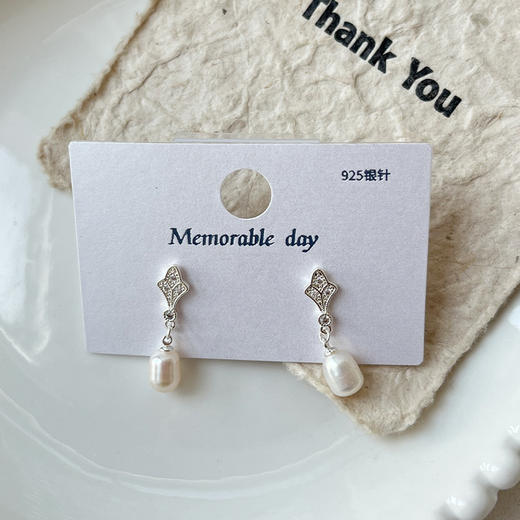 新中式复古高级感银针耳环-纪念日百货门店同款168197783 商品图2