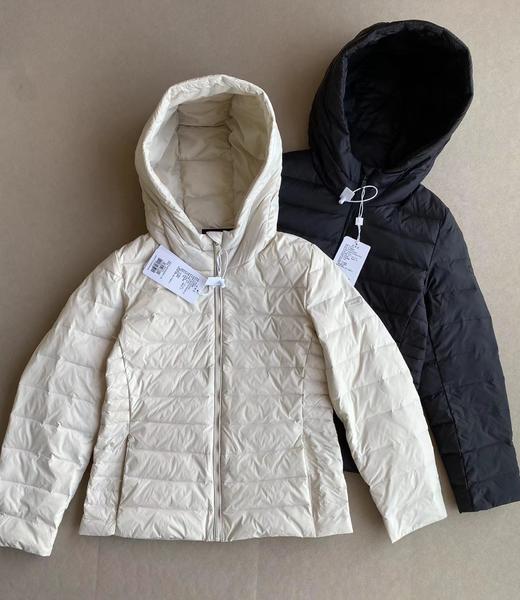 F011238秋冬甄选连帽轻薄排骨羽绒服女通勤休闲保暖外套 商品图0