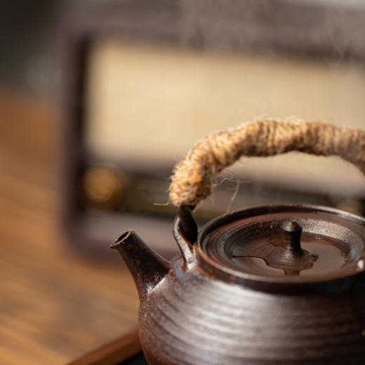 实木电陶炉煮茶搭配提梁烧水壶一套煮茶炉陶壶可定时保温 商品图5