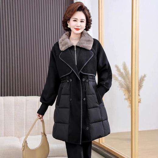 雀说冬季新款羽绒棉服女中长加厚棉衣时尚百搭棉袄外套ALW 商品图2