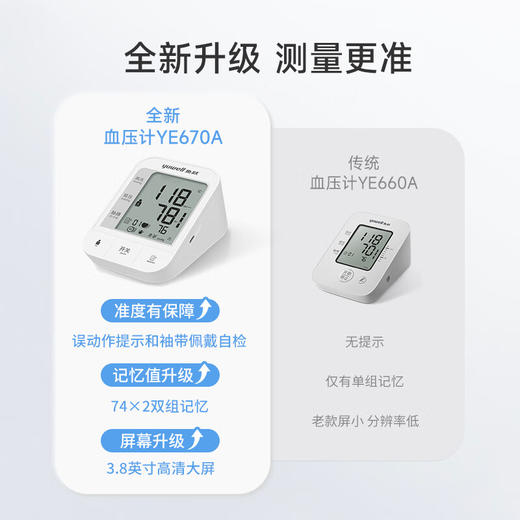 [鱼跃]臂式电子血压计家用YE670A 商品图2
