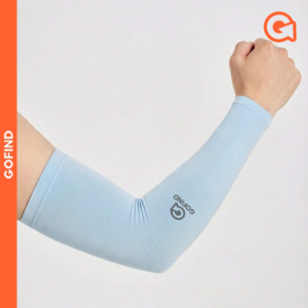 果凡运动防晒冰袖 男女夏季户外跑步骑行护臂 冰丝凉感透气 吸汗速干防紫外线袖套EAE13284