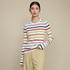 「高货rp」全新升级【铂金会员257/天猫339/差价82】(51416)洛诗琳气质彩虹条纹羊毛衫2026新款坑条修身打底针织毛衣 商品缩略图2