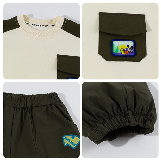 迪士尼（Disney）男童运动休闲卡通卫衣卫裤套装春秋季耐磨学院风两件套26年新款ZD1FT003 商品图9