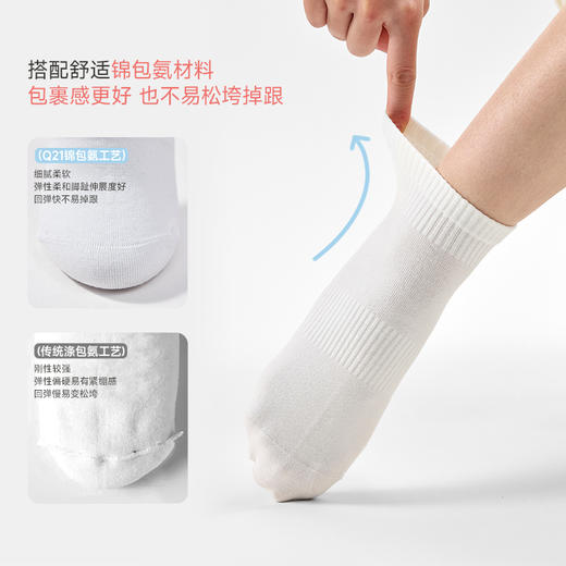 【Q21】星期袜，休闲款一次性袜子抑菌免洗日抛旅游儿童成人袜 商品图3