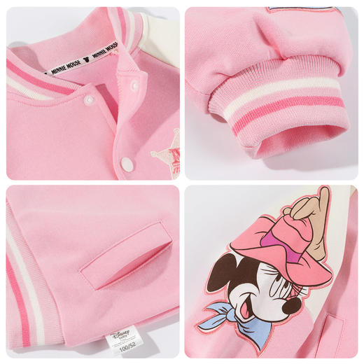 迪士尼女童春季桃粉夹克外套ZD1FS014 商品图6