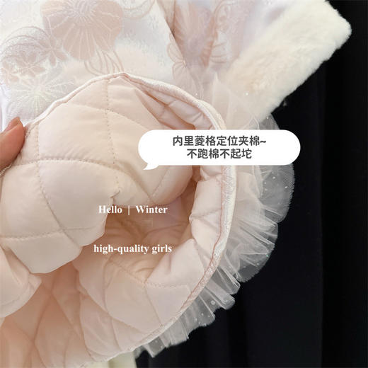 唐装拜年服女童汉服秋冬儿童周岁礼服宝宝喜庆过年衣服中国风 商品图11