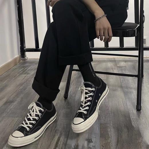 【店庆提前购】【9折】 7楼CONVERSE匡威1970s三星黑标黑色低帮帆布鞋162058 吊牌价549元折后价494 商品图0