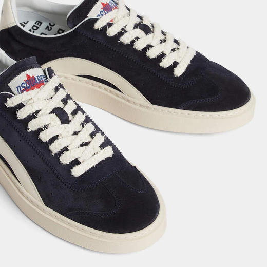 DSQUARED2 男士 Rider系列 字母徽标印花休闲运动鞋 白色+黑色 SNM0441 14170001 M4125 商品图3