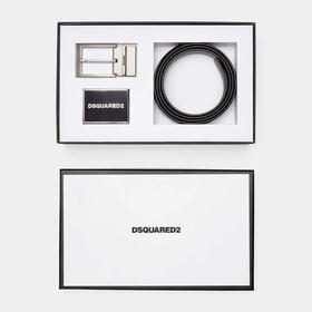 DSQUARED2 男士四合一腰带礼盒套装 黑色 GBM0002 12900001 M1510