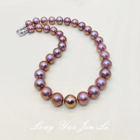 珍珠项链（淡水爱迪生）；11-14mm