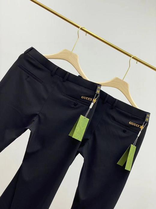 春秋季新品 直筒弹力免烫修身男士厚款牛奶丝休闲西裤 商品图1