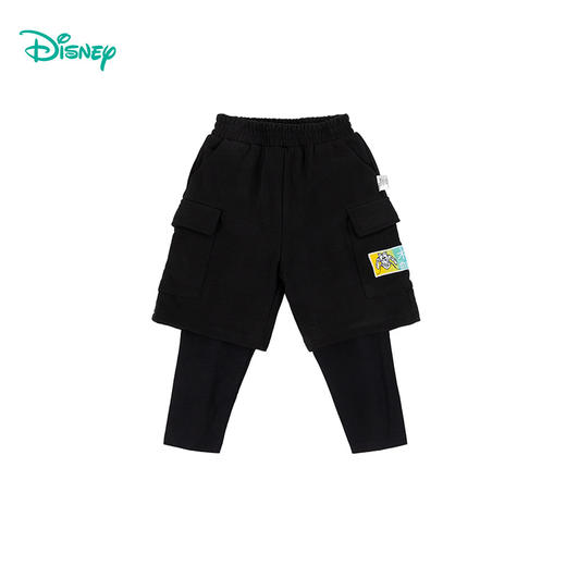 迪士尼玩酷潮年男童潮酷假两件长裤223DK0391 商品图5