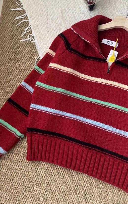 F011263日系秋冬氛围感半拉链宽松针织毛衣 商品图12