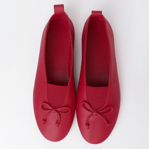 ROMI STUDIO超软全粒面混种羊皮蝴蝶结平底浅口芭蕾鞋RWDSP31988 商品图2