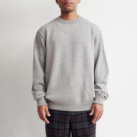 DIGAWEL 百分百美利奴羊毛防缩处理复古风圆领衫卫衣