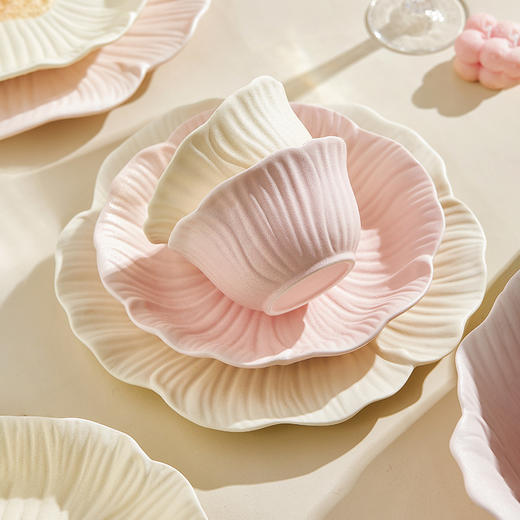 摩登主妇釉下彩餐具漂亮的饭碗家用盘子早餐盘水果盘碗具汤碗面碗 商品图2