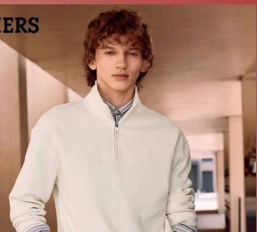 斯凯奇（Skechers）新年礼物卫衣男长袖男t恤冬季新品简约针织套头polo上衣L425M056 商品图0