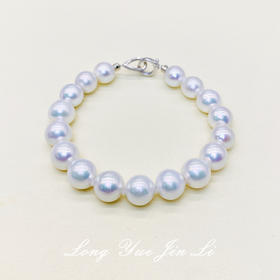 S925珍珠手链（淡水）；9-10mm