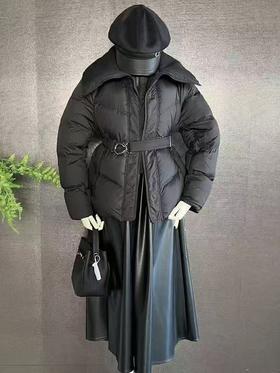 【门店同款】ENJOY冬季“暖冬软糖”立领短款收腰羽绒服 168495511