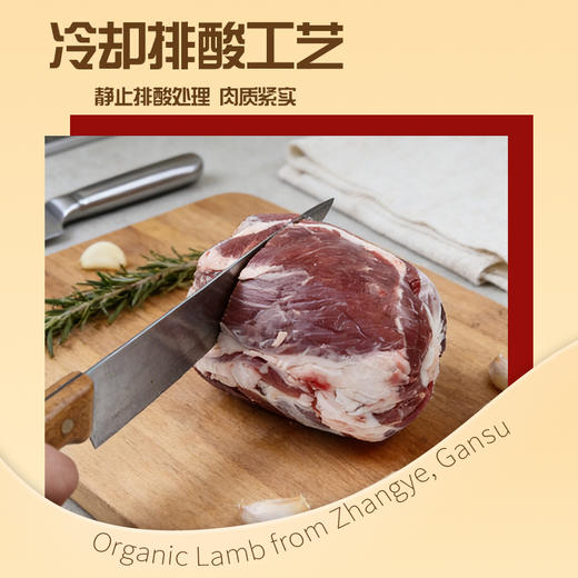 金陇雪有机羔羊去骨腿肉 羊肉卷火锅聚会食材 商品图3