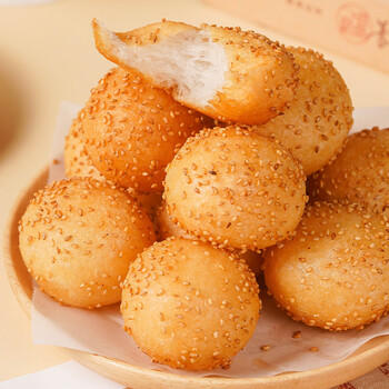 安琪芝麻球预拌粉手工家用油炸空心芝麻球麻团糯米麻园粉烘焙原料500g /粮油调味 /烘焙原料 /烘焙粉 商品图6