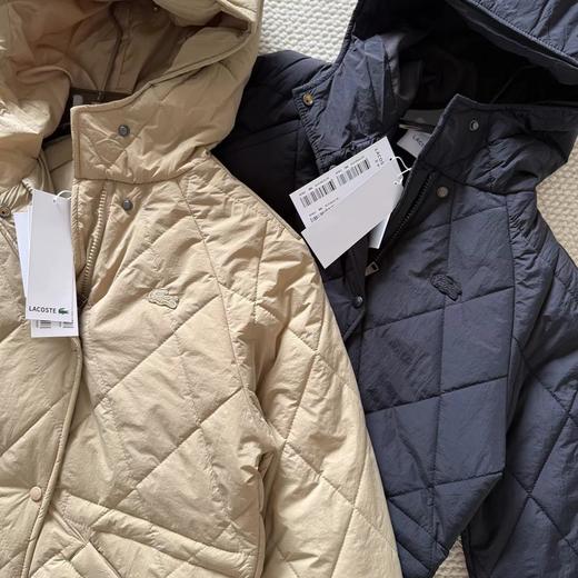 F011275女装25秋季新款菱形绗缝连帽棉服外套 商品图3