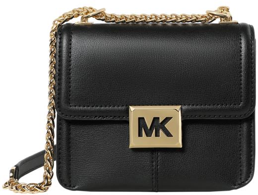 194900666036 迈克高仕MICHAEL KORS MK Sonia 链条皮革纯色翻盖挎包单肩包【19*8*15.5cm】 商品图0