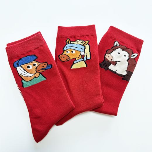 壁虎瑜伽【2601WZ495】一马当先喜庆大红袜【5天发货】 商品图7