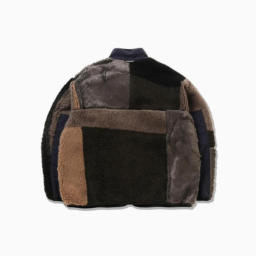 and wander Mix boa jacket 男女中性拼接抓绒夹克 立领外套 商品图4