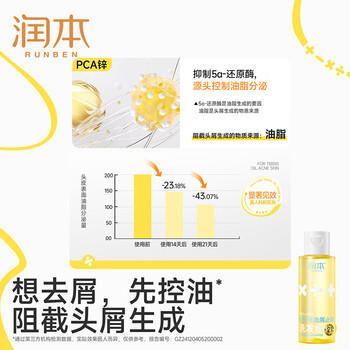 润本青少年专用洗发水去屑止痒蓬松儿童洗发露80ml旅行装青春期学生 商品图0