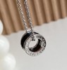 独家对版CNC数控精雕 精工高定 宝格丽BVLGARI 慈善款小红人项链 黑陶瓷搭配银色的设计  男女同款 百搭且优雅知性气质，经典款绝对不会出错！ 商品缩略图2
