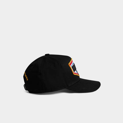 【一】DSQUARED2 男士刺绣徽标贴片休闲棒球帽 黑色 BCM0763 05C00001 2124 商品图3