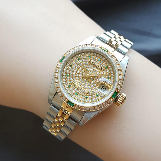 【95新】ROLEX 劳力士69173天文台认证自动机械机芯日期显示26MM（女款）日志型系列蚝式钢/18K黄金；后镶钻石 241225TJ14 商品图7