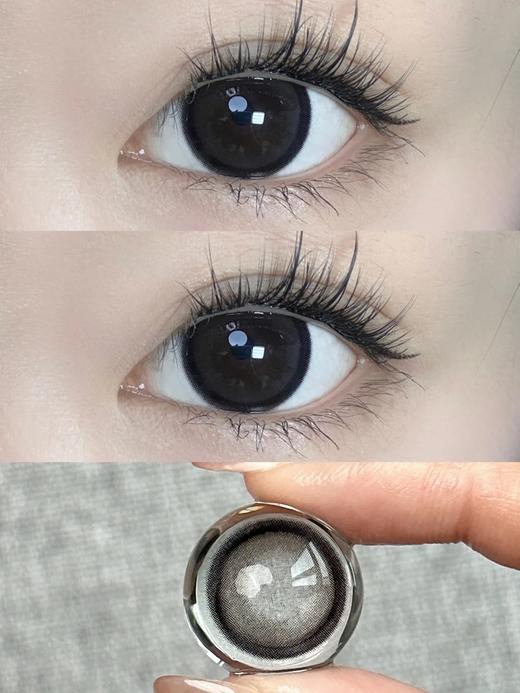 ❥新款奶球黑【0~800度】大直径美瞳近视隐形眼镜年抛 商品图0