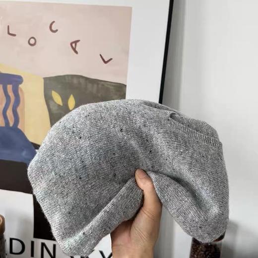 老米优品🎈3-5天《100%澳洲羊毛连帽套头毛衣》无缝一体工艺，点子纱自带肌理感，杂色羊毛织出的松弛氛围感~内搭单穿都很美！MY260112A 商品图2