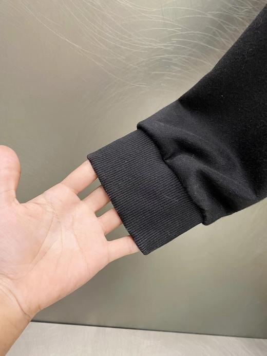 F011220高克重纯棉2025年冬新品烫金印花连帽套头卫衣 商品图7