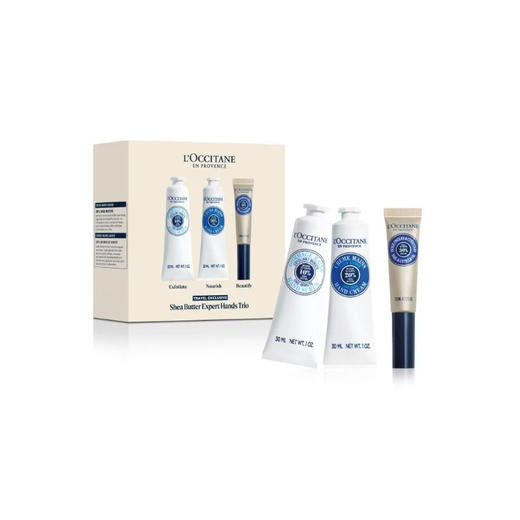 【保税直发】Loccitane 欧舒丹 乳木果三件套（护手霜30ml+护手磨砂膏30ml+指甲护理油7.5ml） 【2027/11/25】 商品图0