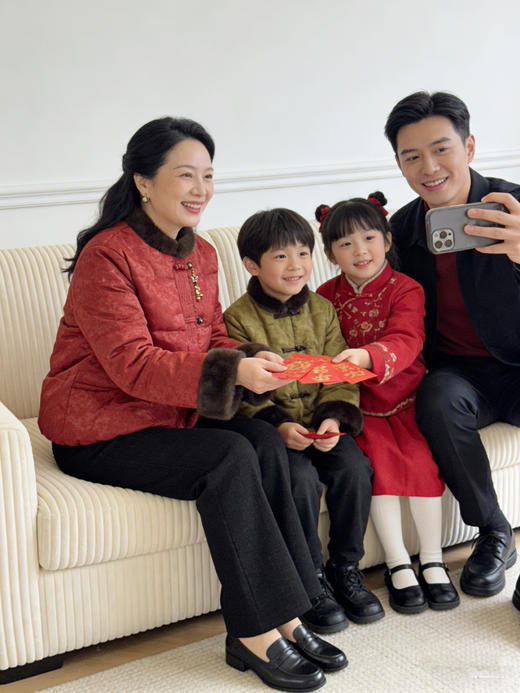 妈妈婆婆新年仪式感加绒夹棉厚款国风棉服 商品图0