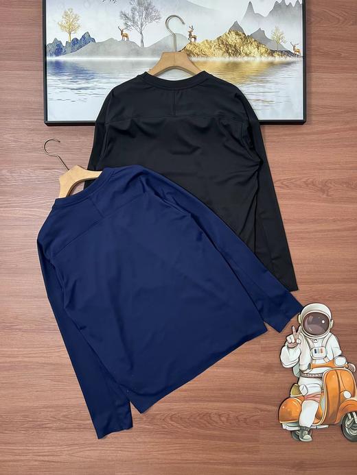 F011264户外休闲衣男士长袖一体织T恤打底衫 商品图4