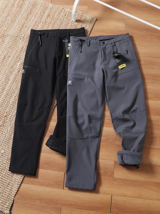 F011276冬季户外防风防水立体褶皱设计软壳休闲长裤 商品图1