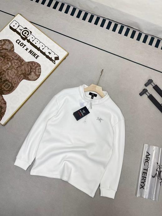 F011255户外新款弹力运动户外休闲加绒加厚半拉链打底衫长袖 商品图5